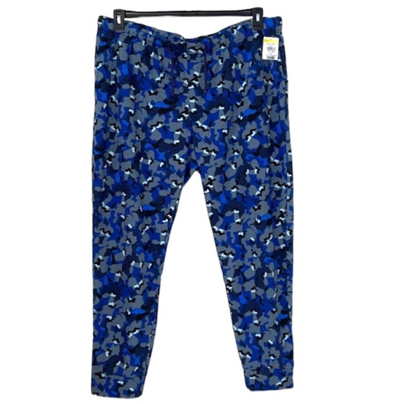 Nordstrom by Christina Martinez Blue Camo Joggers NWT Size 2X - Picture 1 of 8